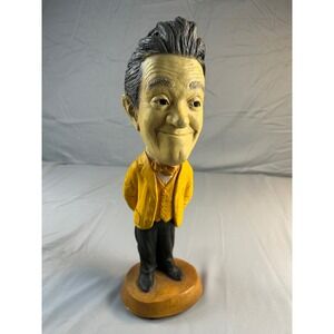 Stan Laurel Caricature Statue Vintage Style Yellow Tuxedo Figure 15.5 Inch